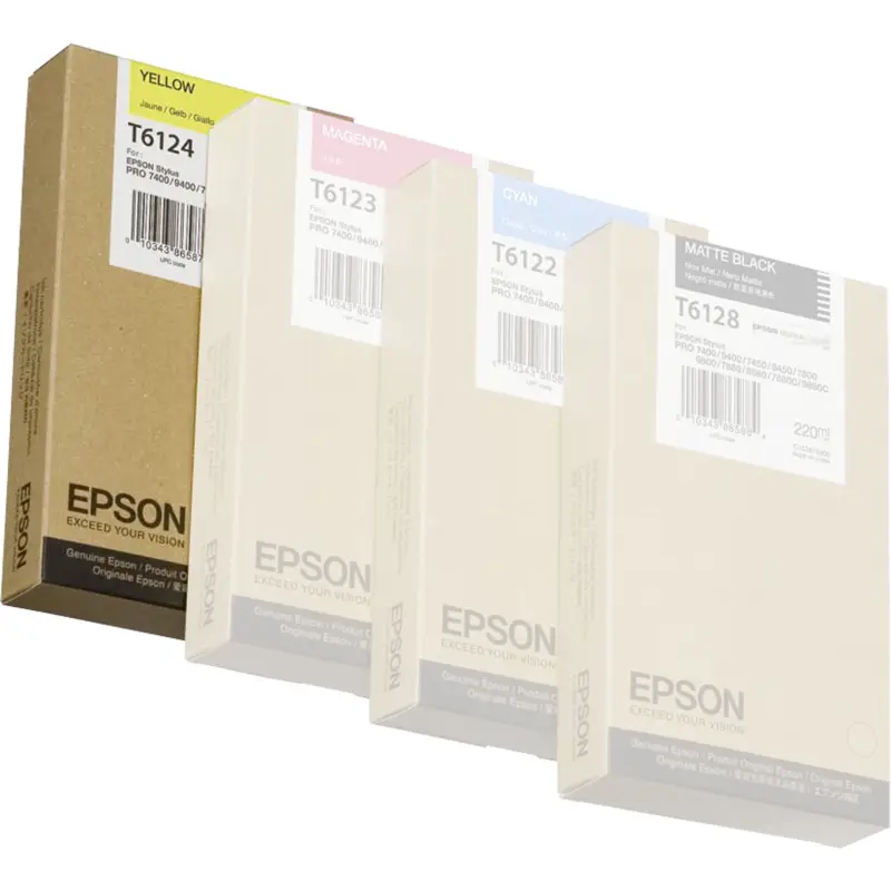 Epson Tusz zolty T 612  220 ml  T 6124