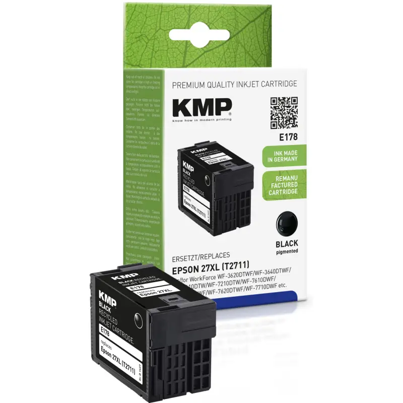 KMP E178 Tusz czarny kompatybilny z Epson T 2711 XL