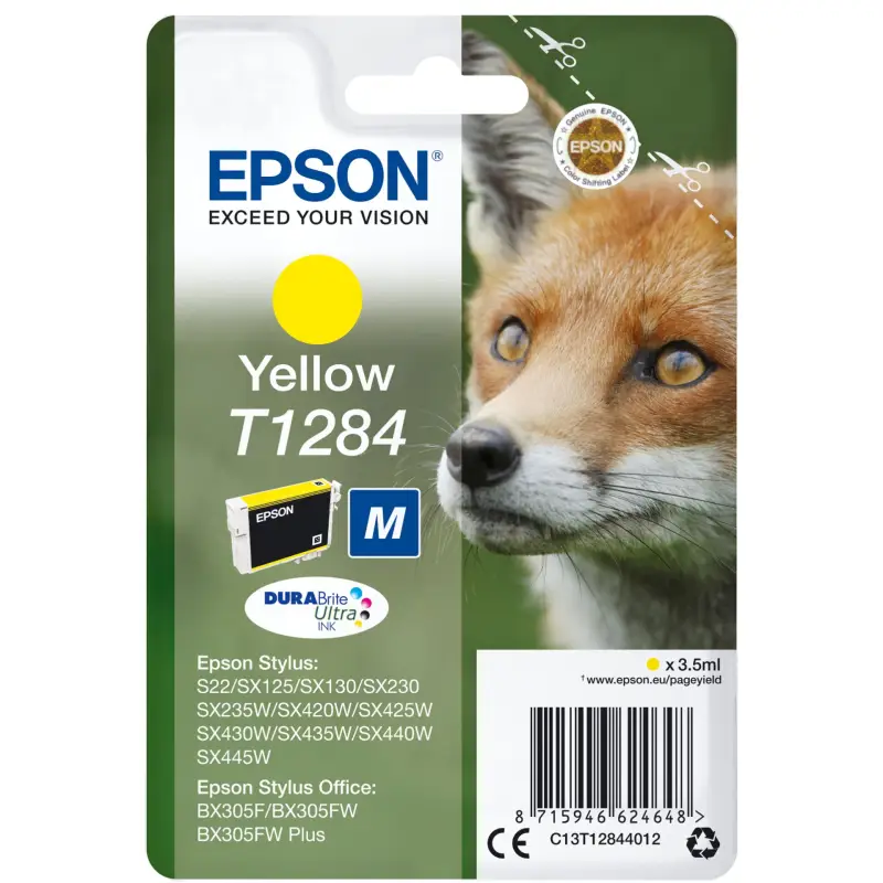 Epson Tusz zolty DURABrite T 128   T 1284
