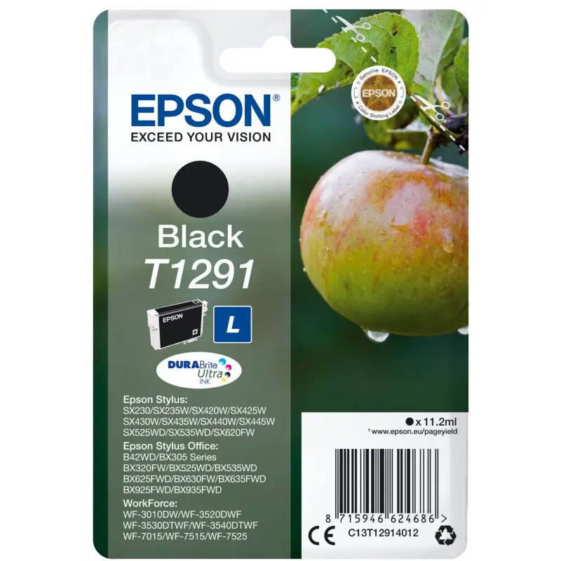 Epson Tusz czarny DURABrite T 129   T 1291