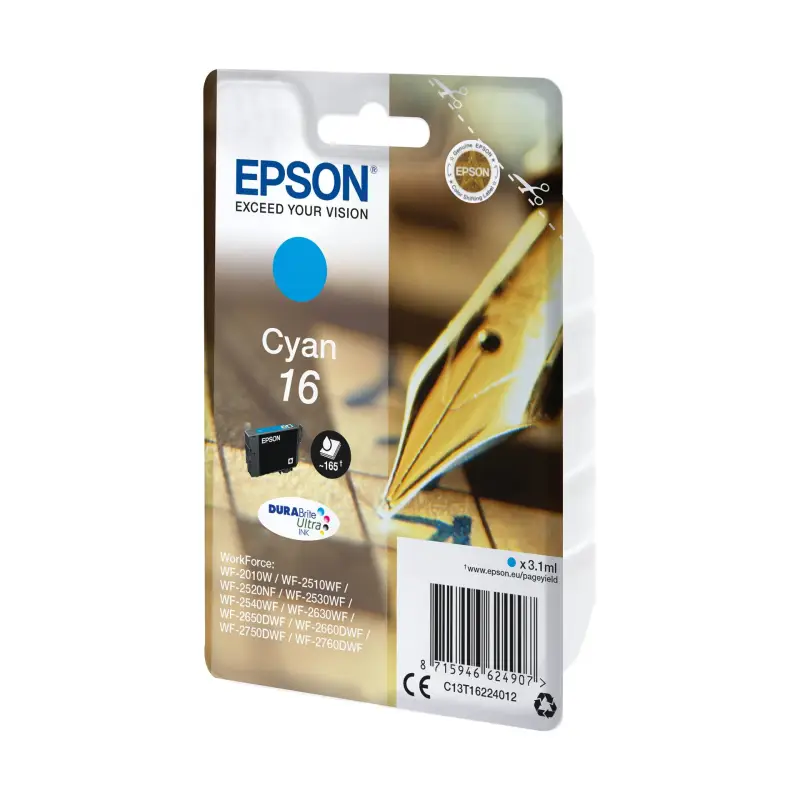 Epson Tusz cyan DURABrite Ultra T 162     T 1622
