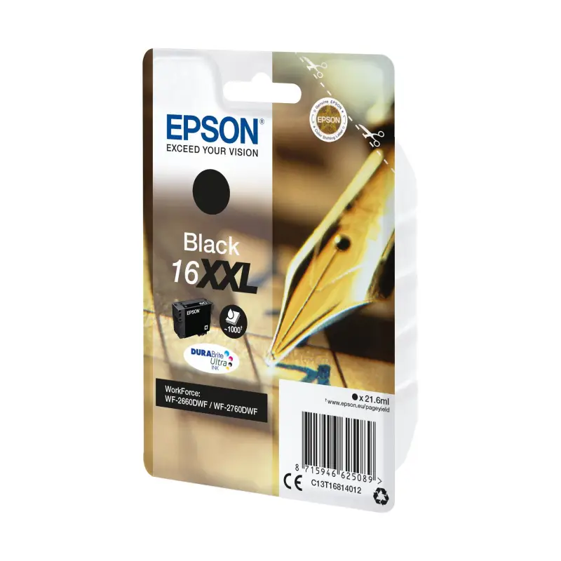 Epson Tusz czarny DURABrite Ultra XXL T 168 T 1681