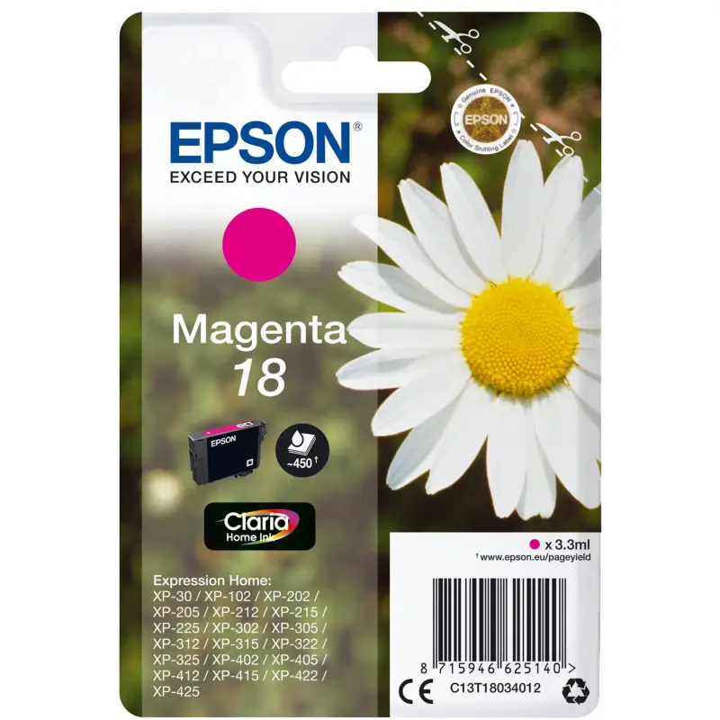 Epson Tusz magenta Claria Home T 180         T 1803