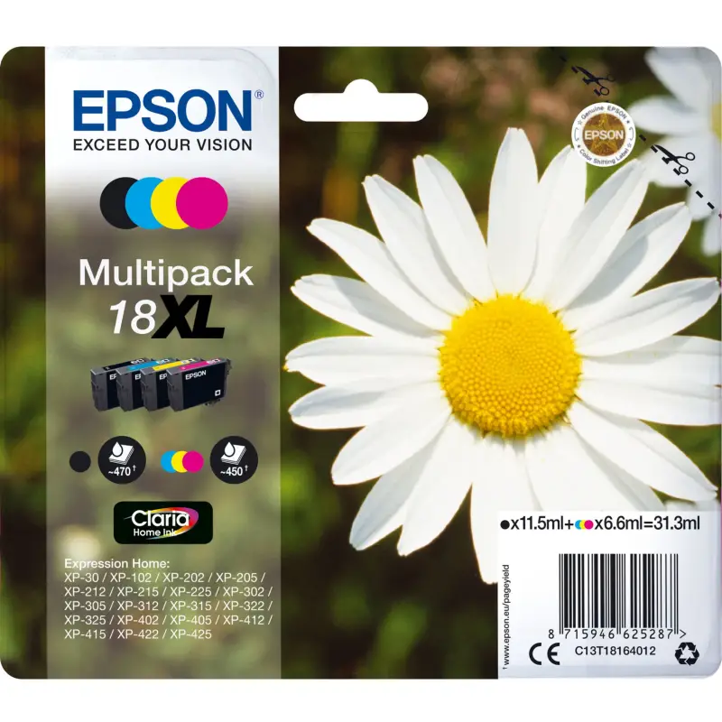 Epson Claria Home XL Multipack T 181 BK/C/M/Y T 1816