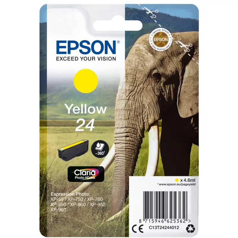 Epson Tusz zolty Claria Photo HD T 242     T 2424