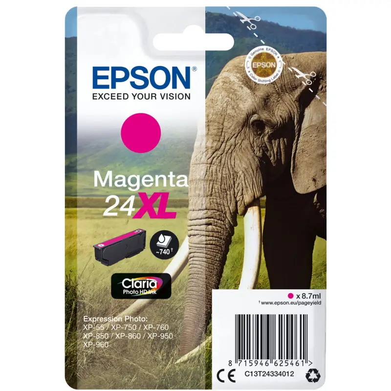 Epson Tusz XL magenta Claria Photo HD T 243     T 2433