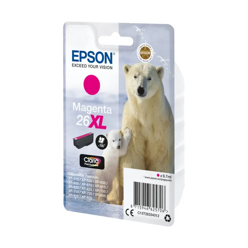 Epson Tusz XL magenta Claria Premium T 263      T 2633