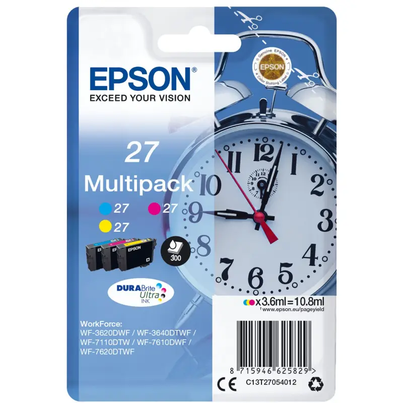 Epson DURABrite Ultra Ink Multipack (3 kolory) T 27 T 2705