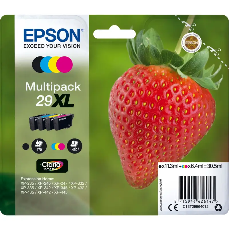 Epson Claria Home Multipack 29XL BK/C/M/Y       T 2996