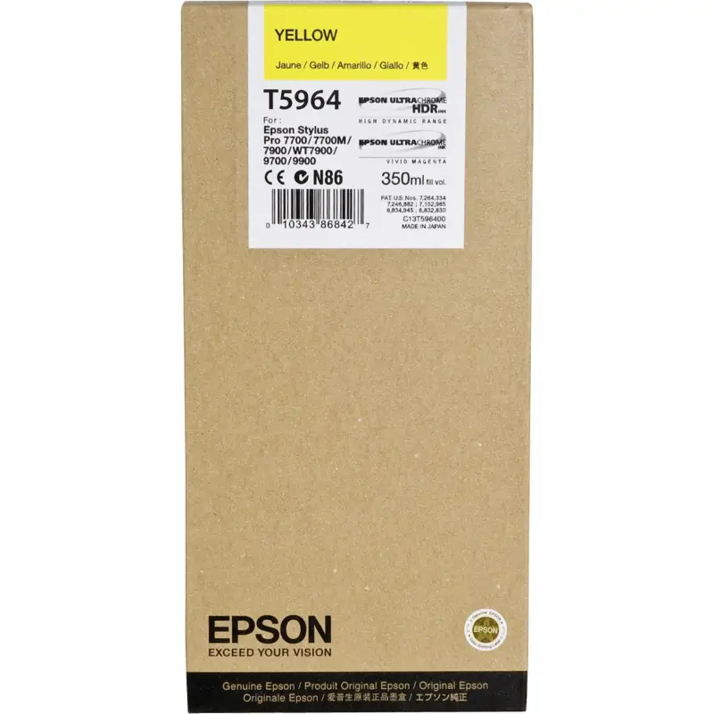 Epson Tusz zolty T 596  350 ml  T 5964