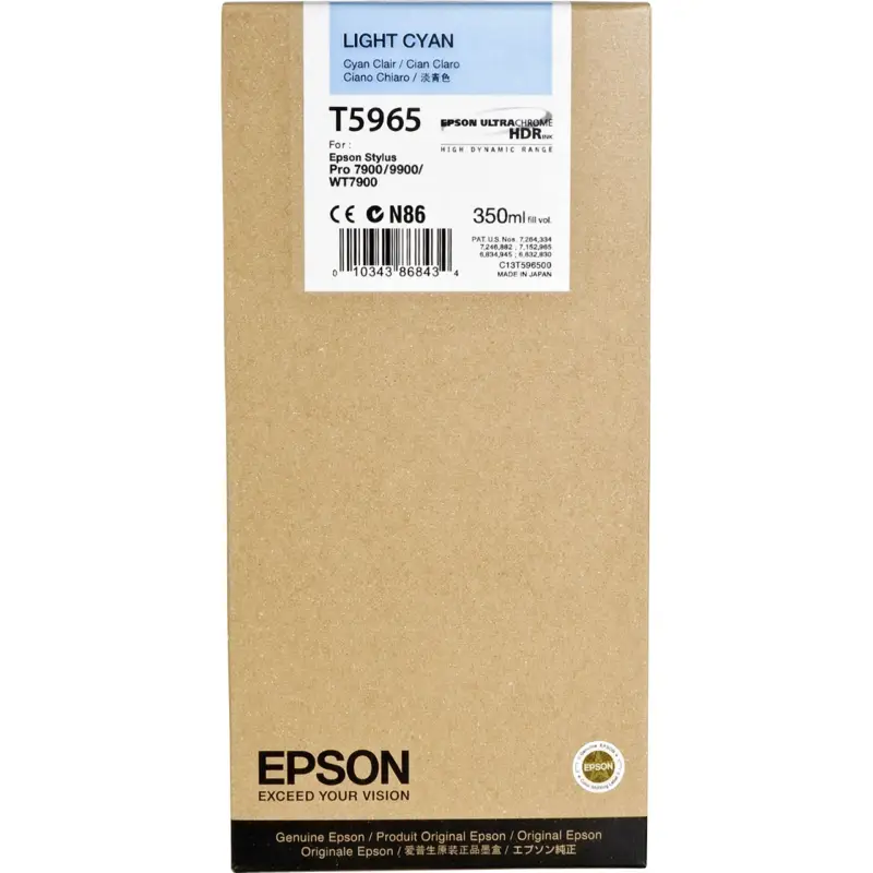 Epson Tusz jasny cyan T 596  350 ml        T 5965