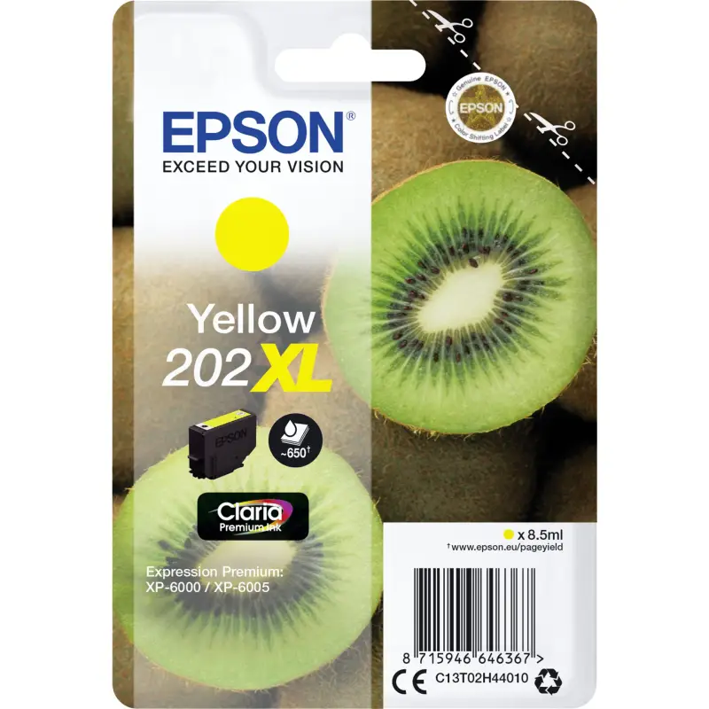 Epson Tusz zolty Claria Premium 202 XL     T 02H4