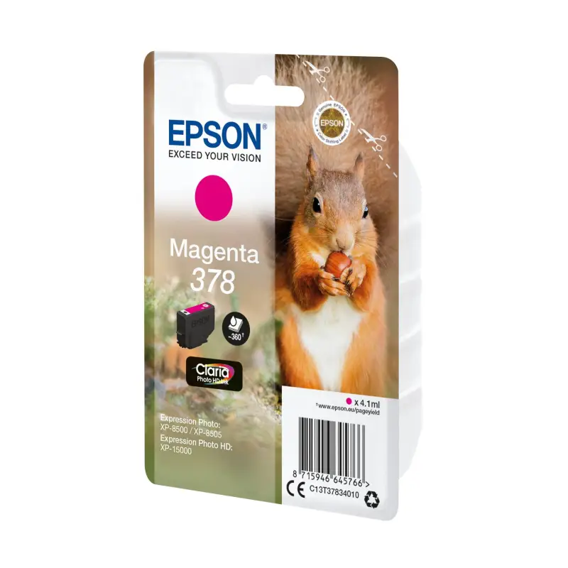 Epson Tusz magenta Claria Photo HD 378       T 3783