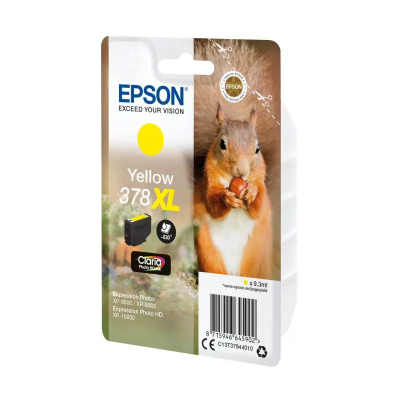 Epson Tusz zolty Claria Photo HD 378 XL    T 3794