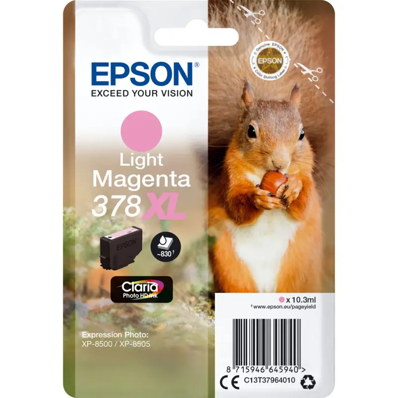 Epson Tusz 378 XL light magenta Claria Photo HD   T 3796