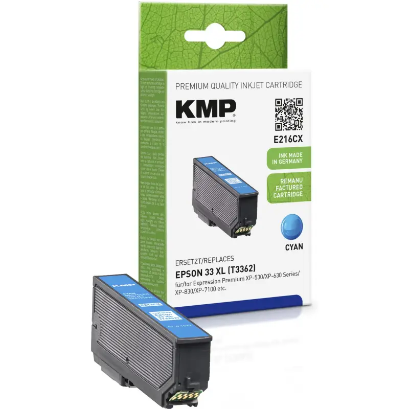 KMP E216CX Tusz cyan kompatybilny z Epson T 3362 XL