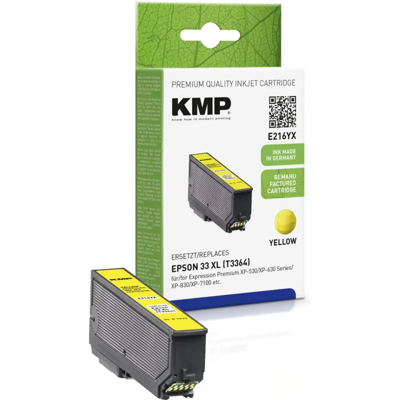 KMP E216YX Tusz zolty kompatybilny z Epson T 3364 XL
