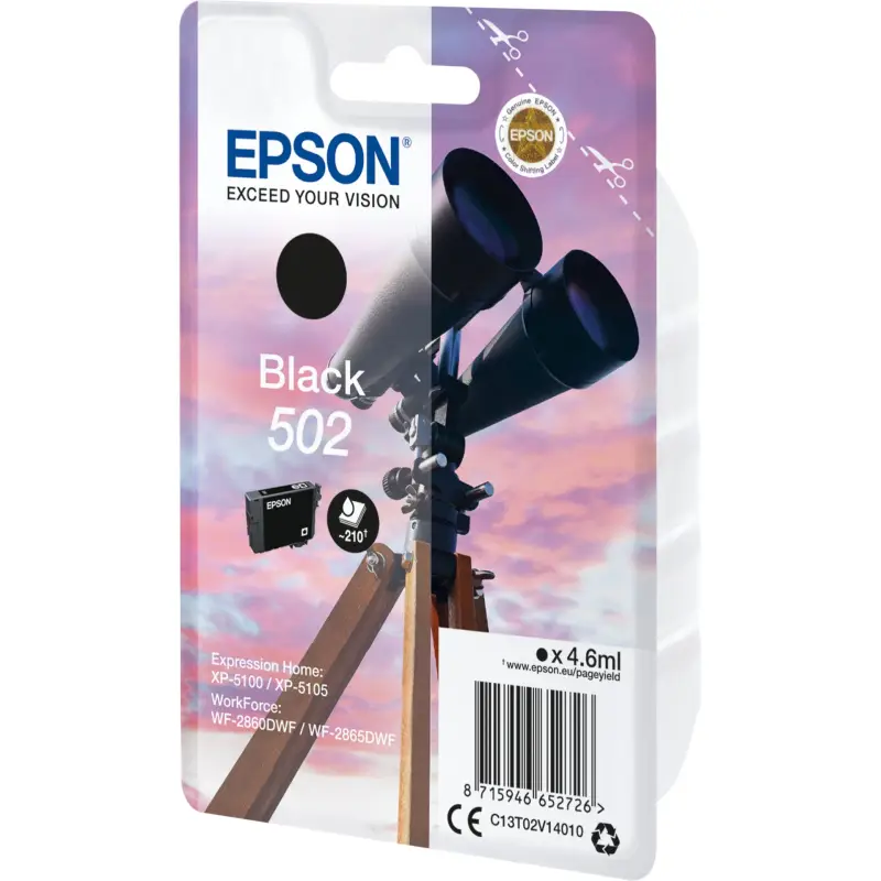 Epson Tusz czarny 502    T 02V1