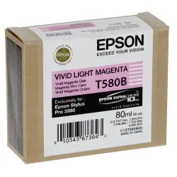 Epson Tusz vivid jasny magenta T 580 80 ml       T 580B