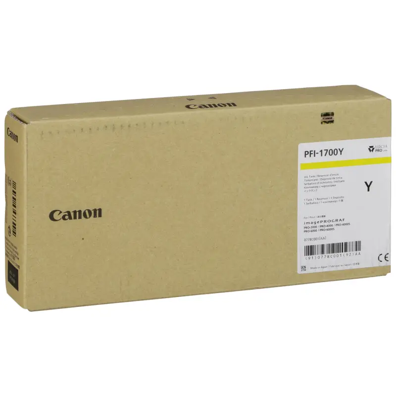 Canon PFI-1700 tusz zolty 700 ml