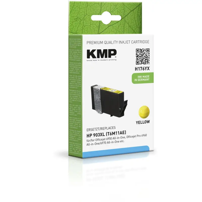 KMP H176YX Tusz zolty kompatybilny z HP T6M11AE  903XL