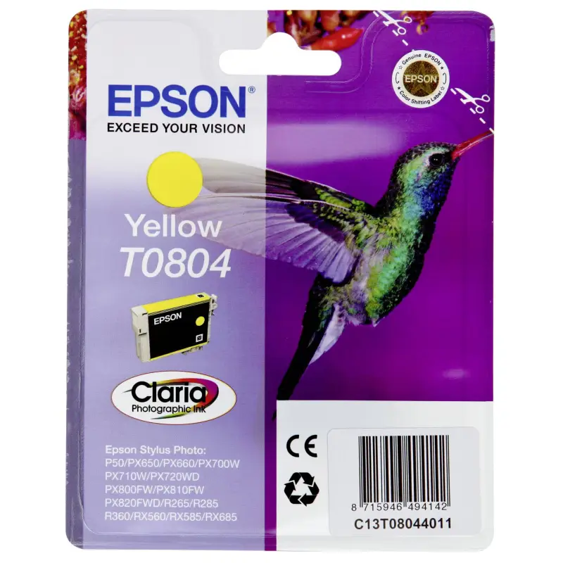 Epson Tusz zolty T 080  T 0804