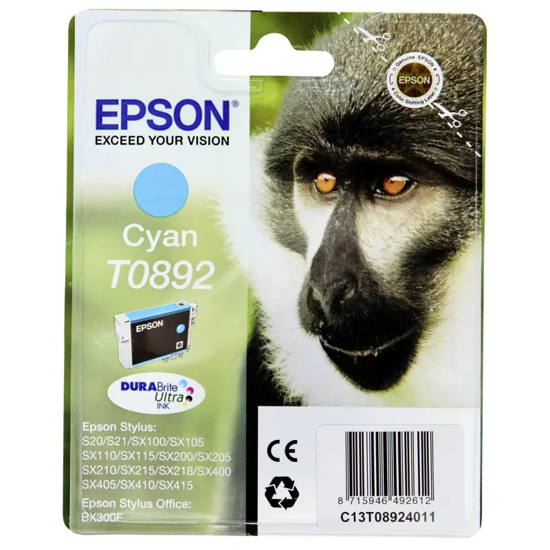 Epson DURABrite Ultra Ink T 089 Tusz cyan T 0892
