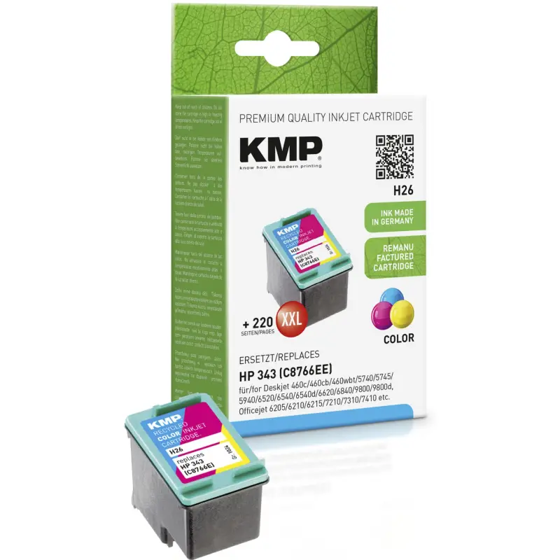KMP H26 Tusz kolor do HP C 8766 E