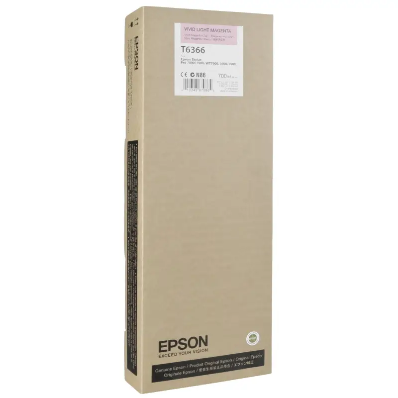 Epson Tusz vivid jasny magenta T 636 700 ml      T 6366