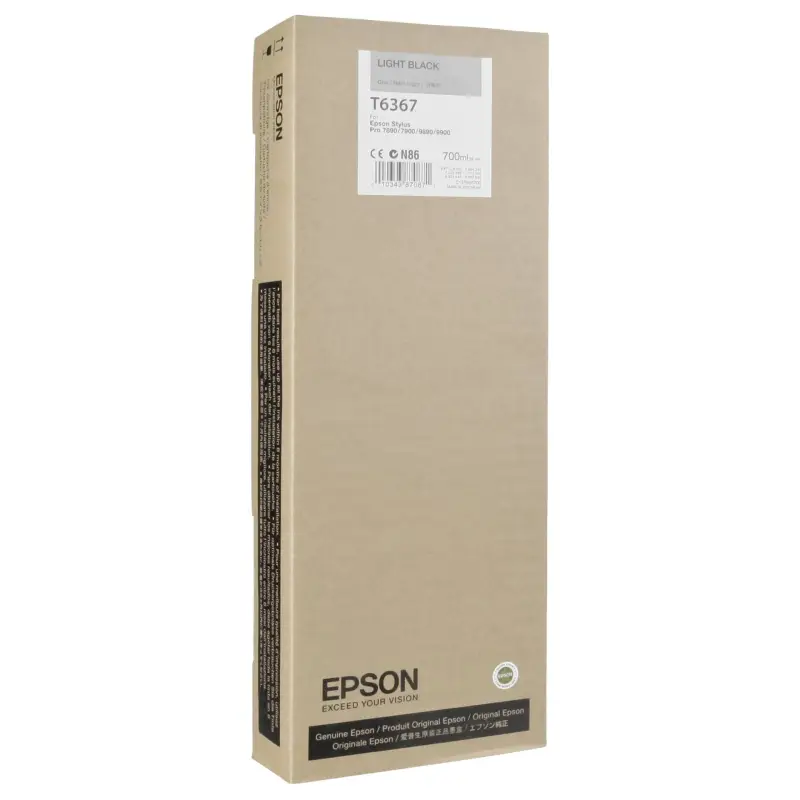 Epson Tusz jasny czarny  T 636 700 ml      T 6367