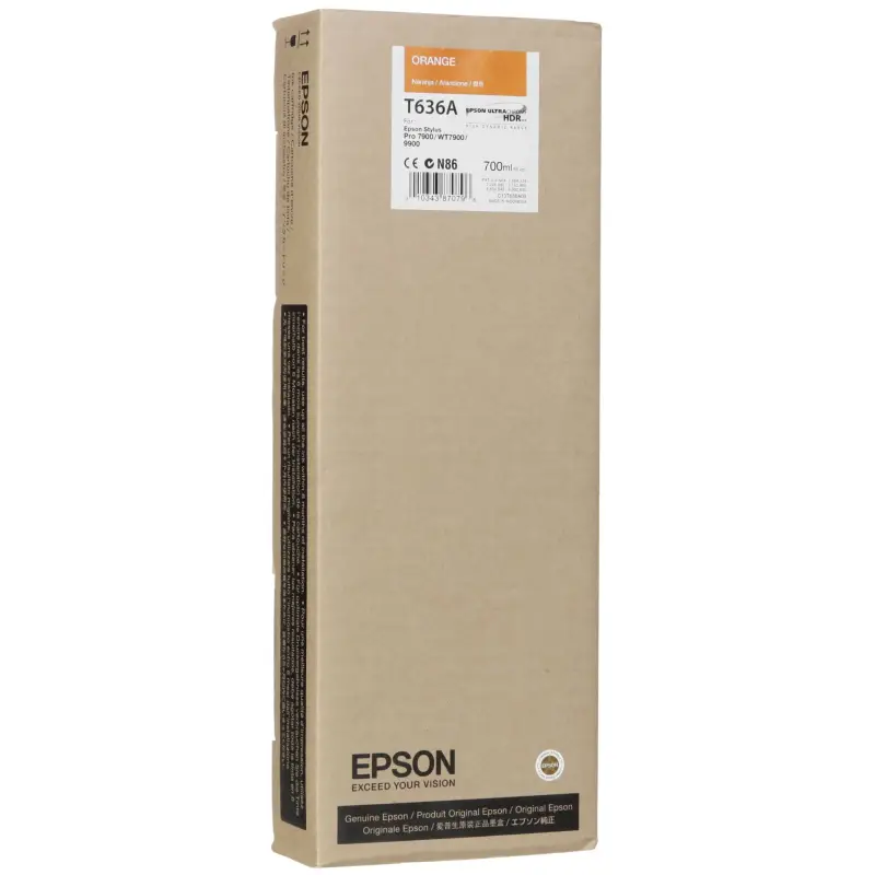 Epson Tusz pomaranczowy T 636 700 ml   T 636A