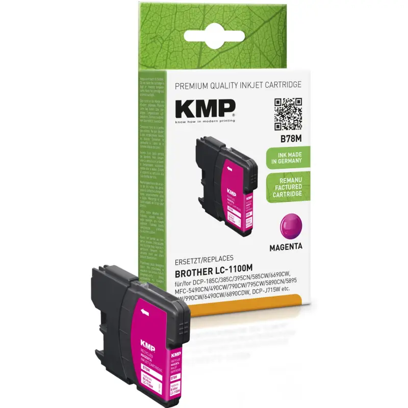 KMP B78M tusz magenta kompatybilny z Brother LC-1100 M