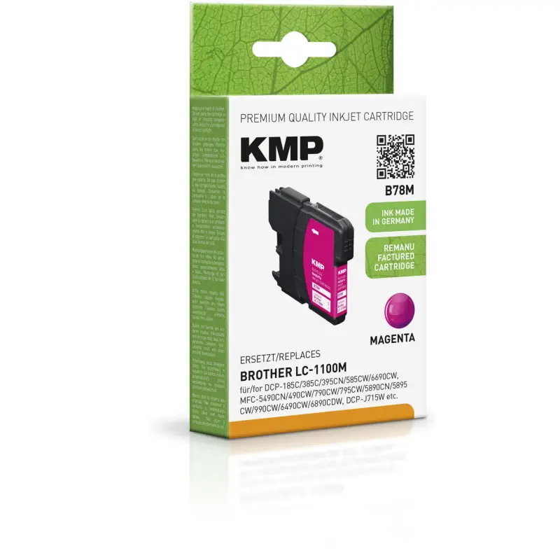 KMP B78M tusz magenta kompatybilny z Brother LC-1100 M