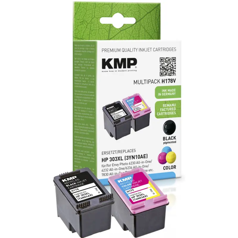 KMP H178V opakowanie BK/Color komp. z HP 3YN10AE
