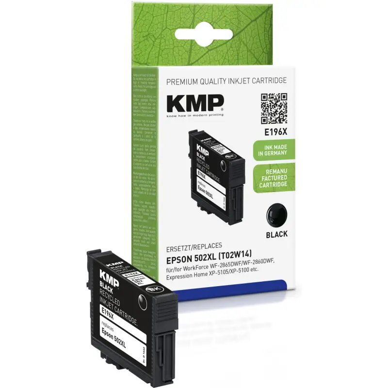 KMP E196X tusz czarny kompatybilny z Epson T 02W1