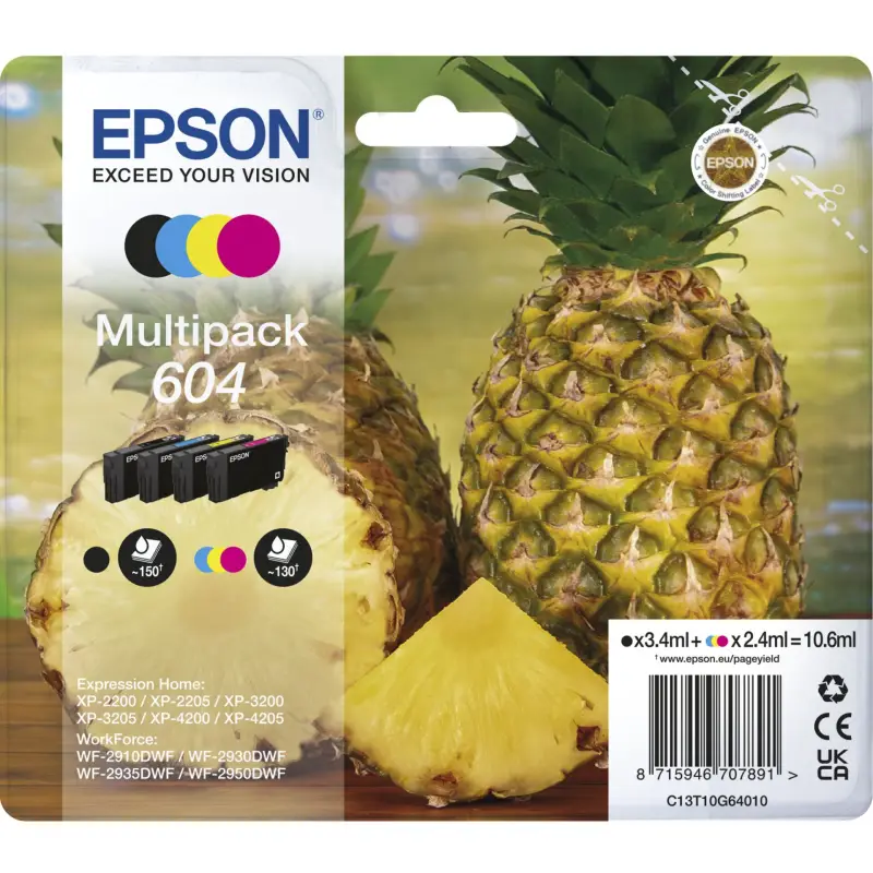 Epson multipak 4-Colours 604    T 10G6