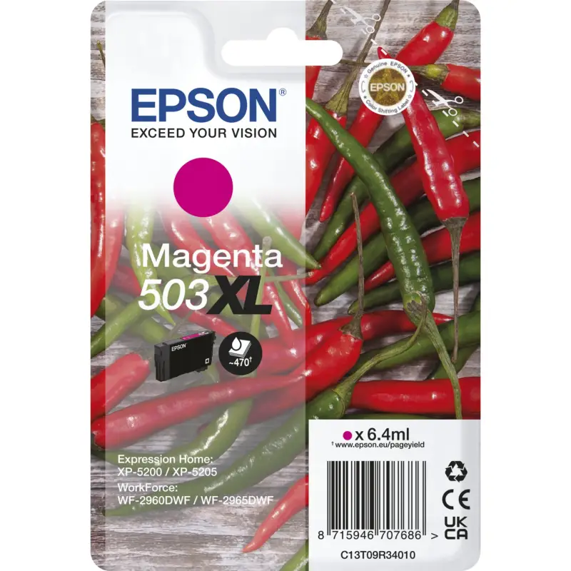 Epson tusz magenta 503 XL         T 09R3