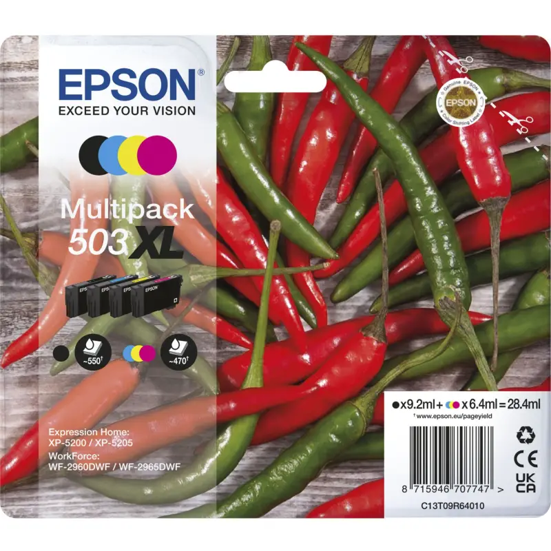 Epson multipak BK/C/M/Y 503 XL         T 09R6