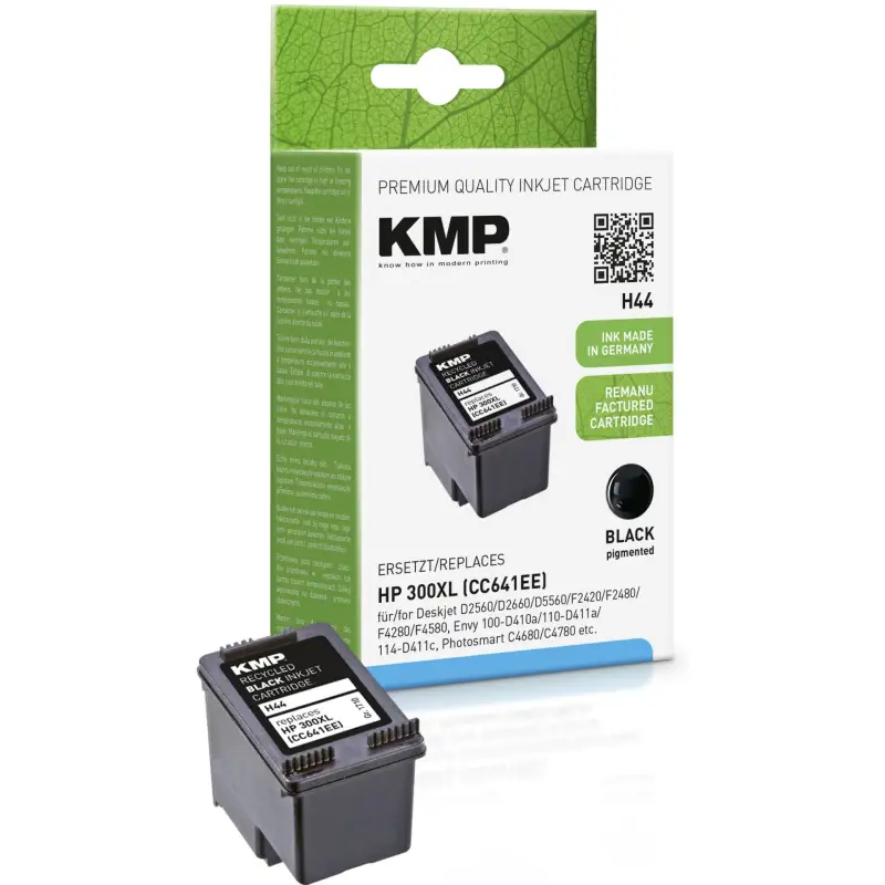 KMP H44 Tusz czarny do HP CC 641 EE Nr. 300XL