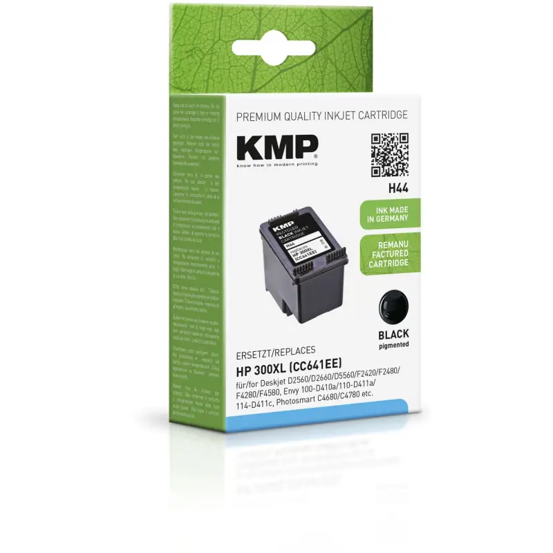 KMP H44 Tusz czarny do HP CC 641 EE Nr. 300XL