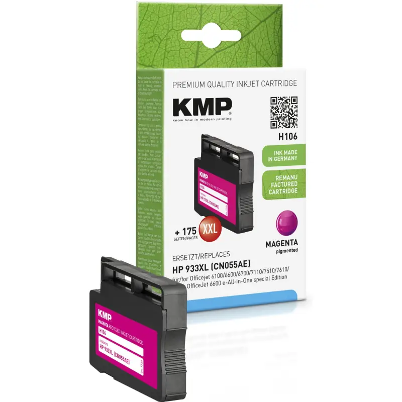 KMP H106 Tusz magenta do HP CN 055 AE 933 XL
