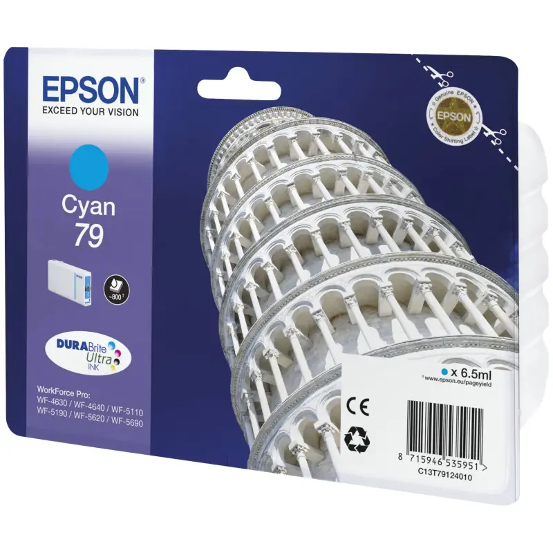 Epson DURABrite Ultra Ink 79 Tusz cyan T 7912