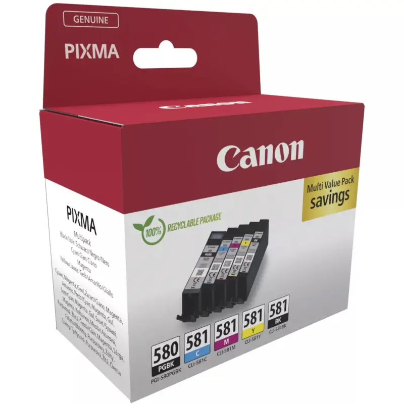 Canon PGI-580/CLI-581 PGBK/C/M/Y/BK Multipack