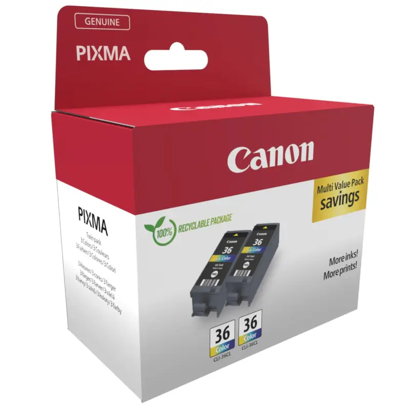 Canon CLI-36 Color Twin Pack