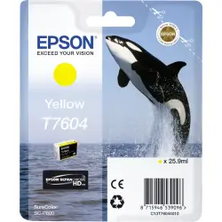 Epson Tusz zolty T 7604