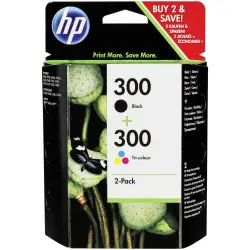 HP CN 637 EE Multipak schwarz/color No. 300
