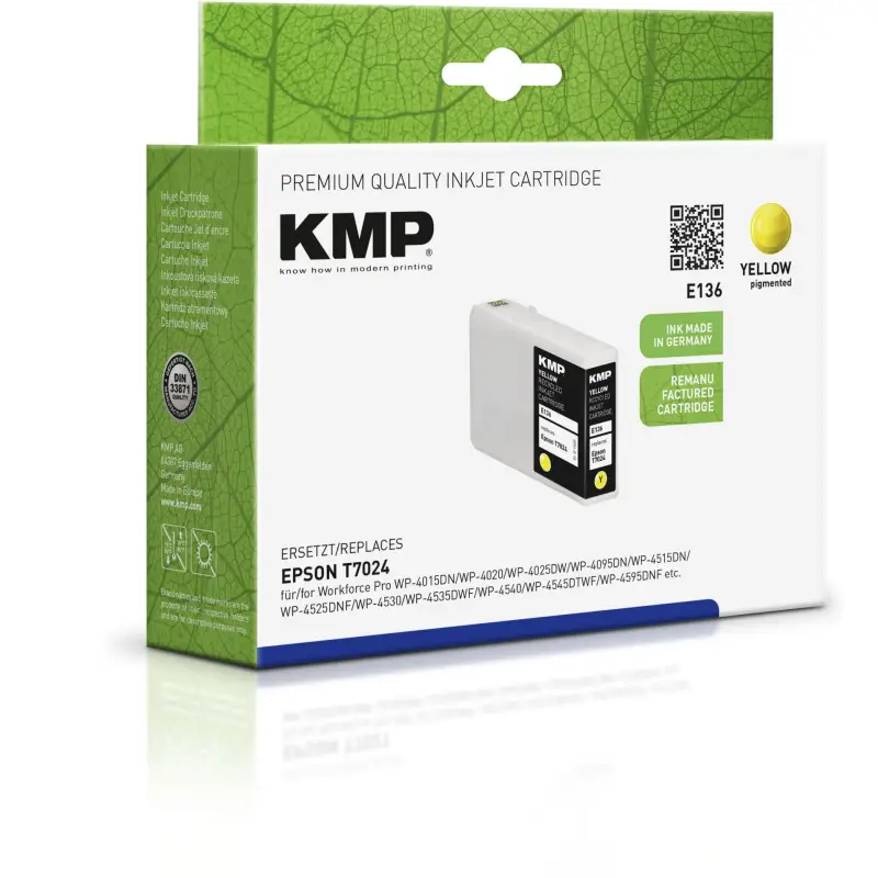 KMP E136 Tusz zolty kompatybilny z Epson T7024