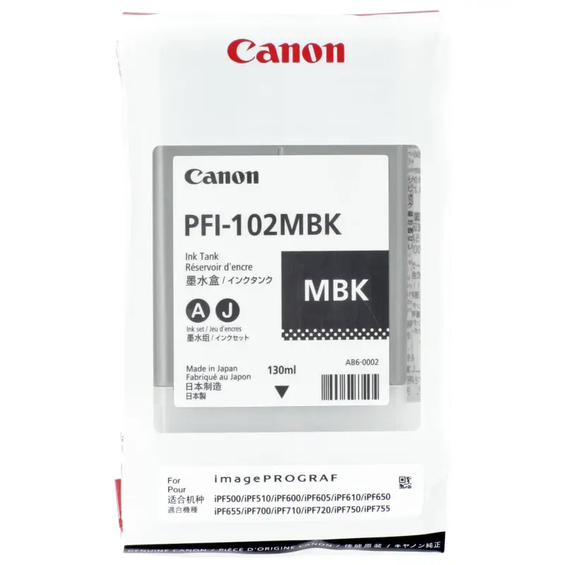 Canon PFI-102 MBK tusz matowy czarny