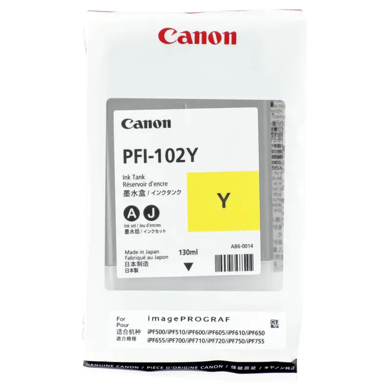 Canon PFI-102 Y tusz zolty