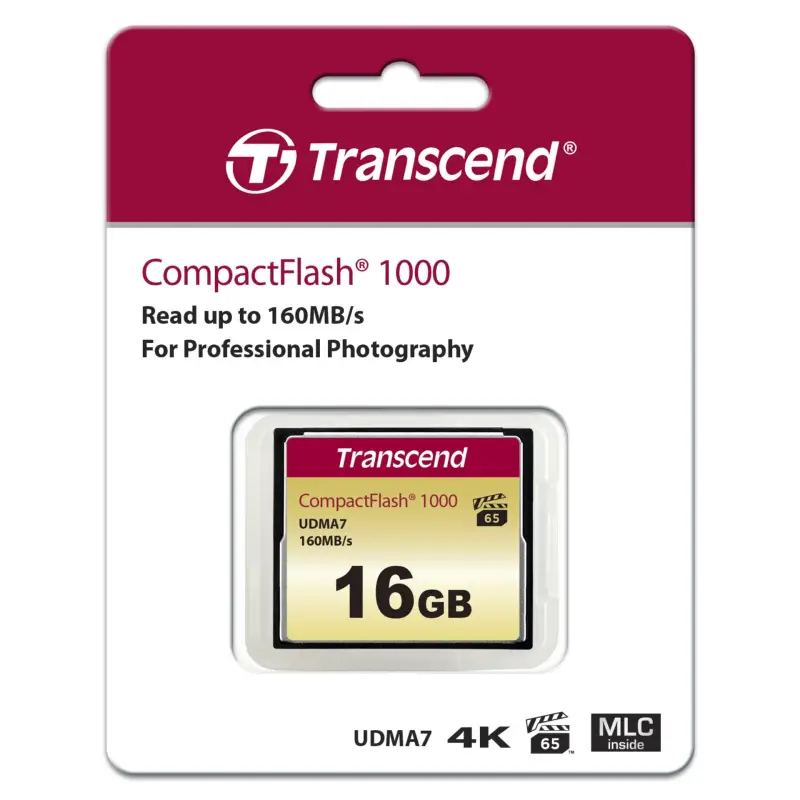 Transcend Compact Flash     16GB 1000x